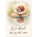 Jeg er akkurat den jeg skal være affirmasjonsplakat for barn A4