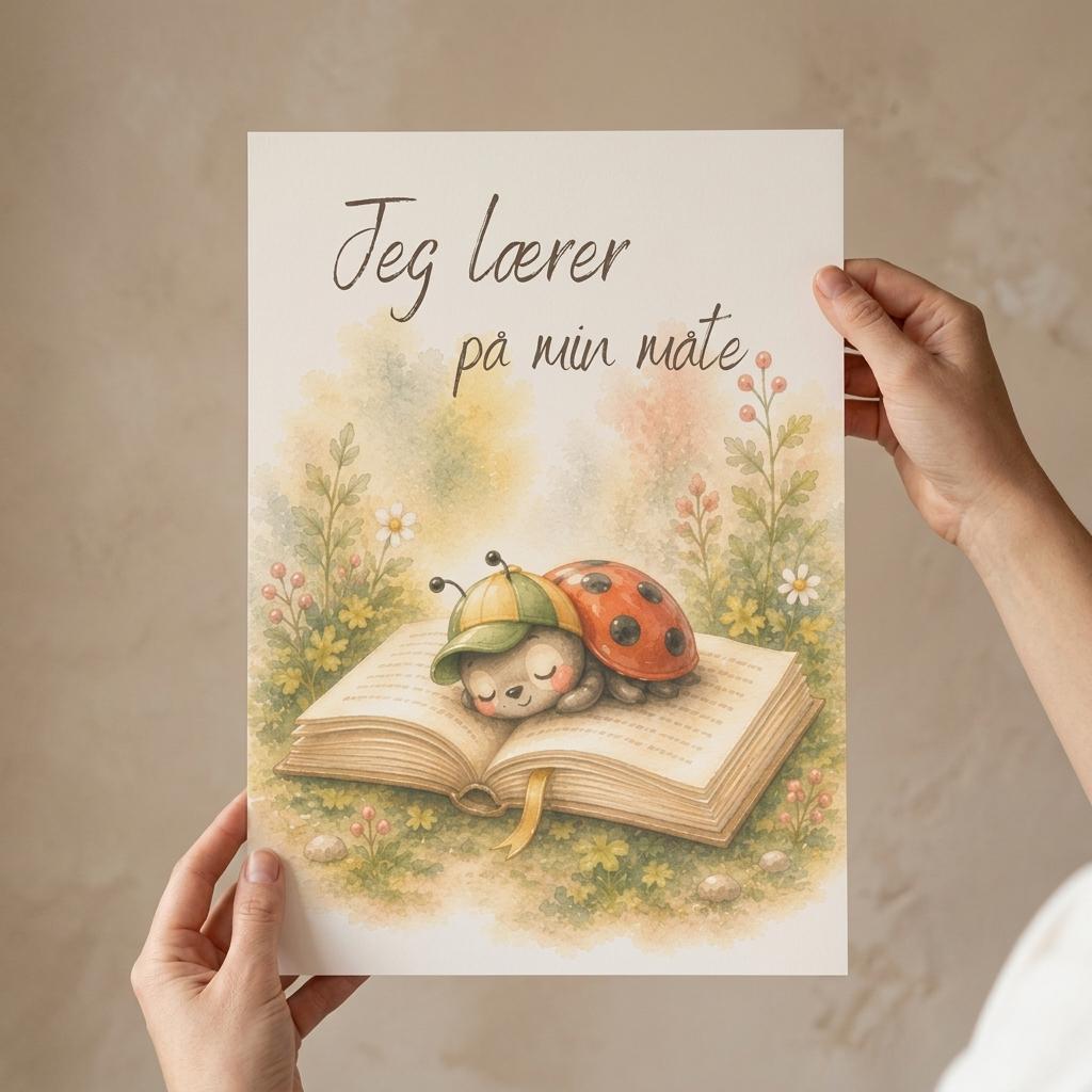 Jeg lærer på min måte veggplakat til barnerom for barn